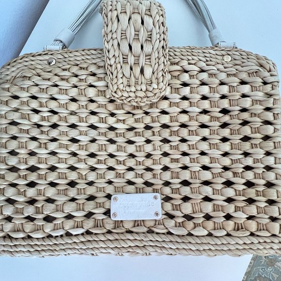 Kate Spade "Darlington Jackie" Straw Handbag - Picture 10 of 13